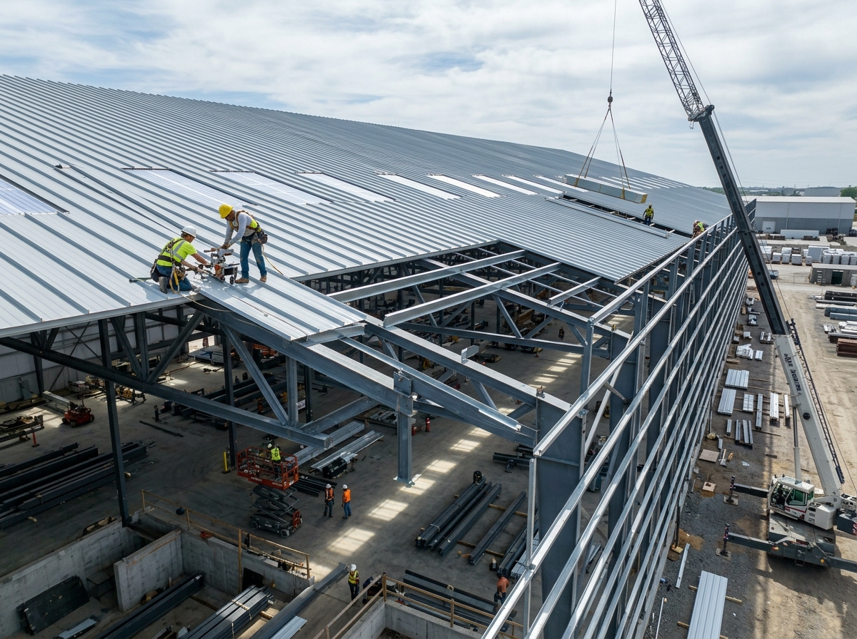 Mega-Span Pre-Engineered Industrial Shed Roofing